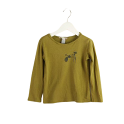 Bonpoint Langarm-Shirt oliv